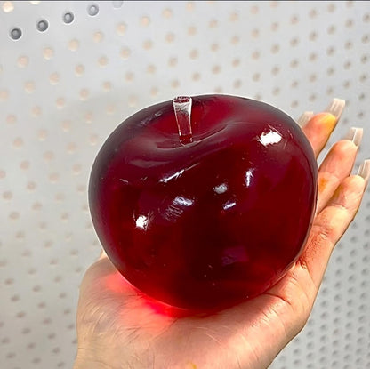 Gel-Filled Apple Squishy Toys - Transparent Sensory Fidget Stress Relief Collection